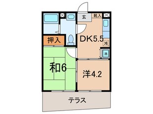 ボナール上池台の物件間取画像